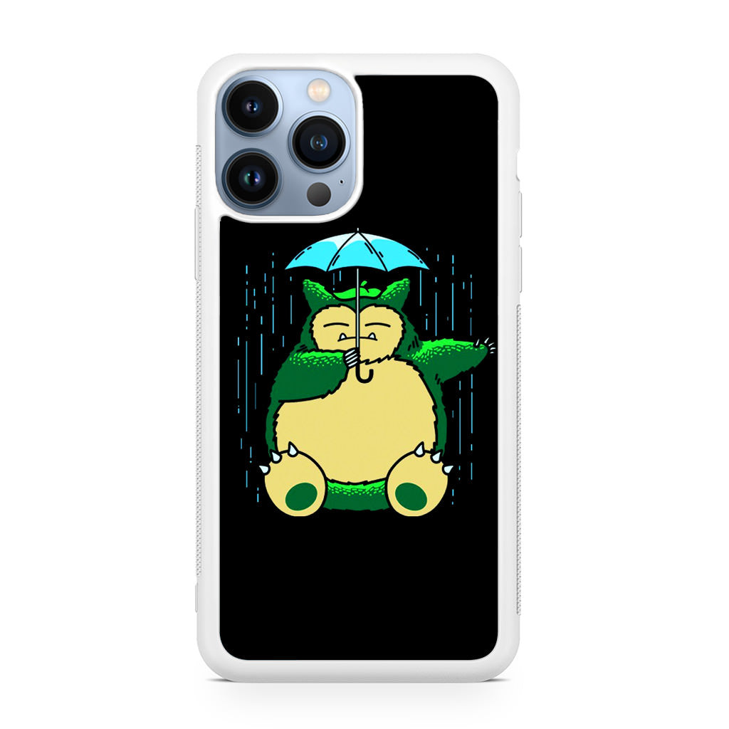 Cute Snorlax Umbrella iPhone 13 Pro / 13 Pro Max Case
