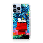 Dog Lying Under Starry Night Van Gogh iPhone 13 Pro / 13 Pro Max Case