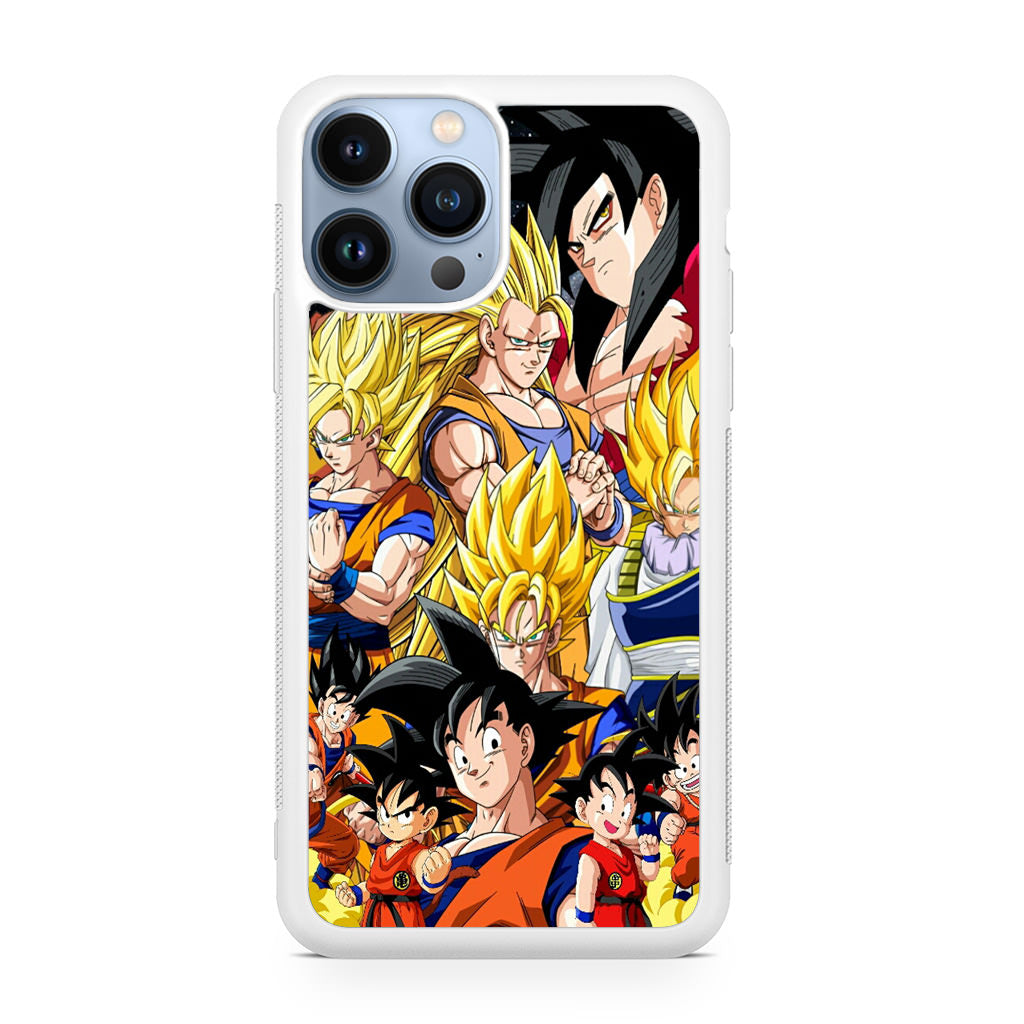Dragon Ball Z Son Goku Transformation iPhone 13 Pro / 13 Pro Max Case