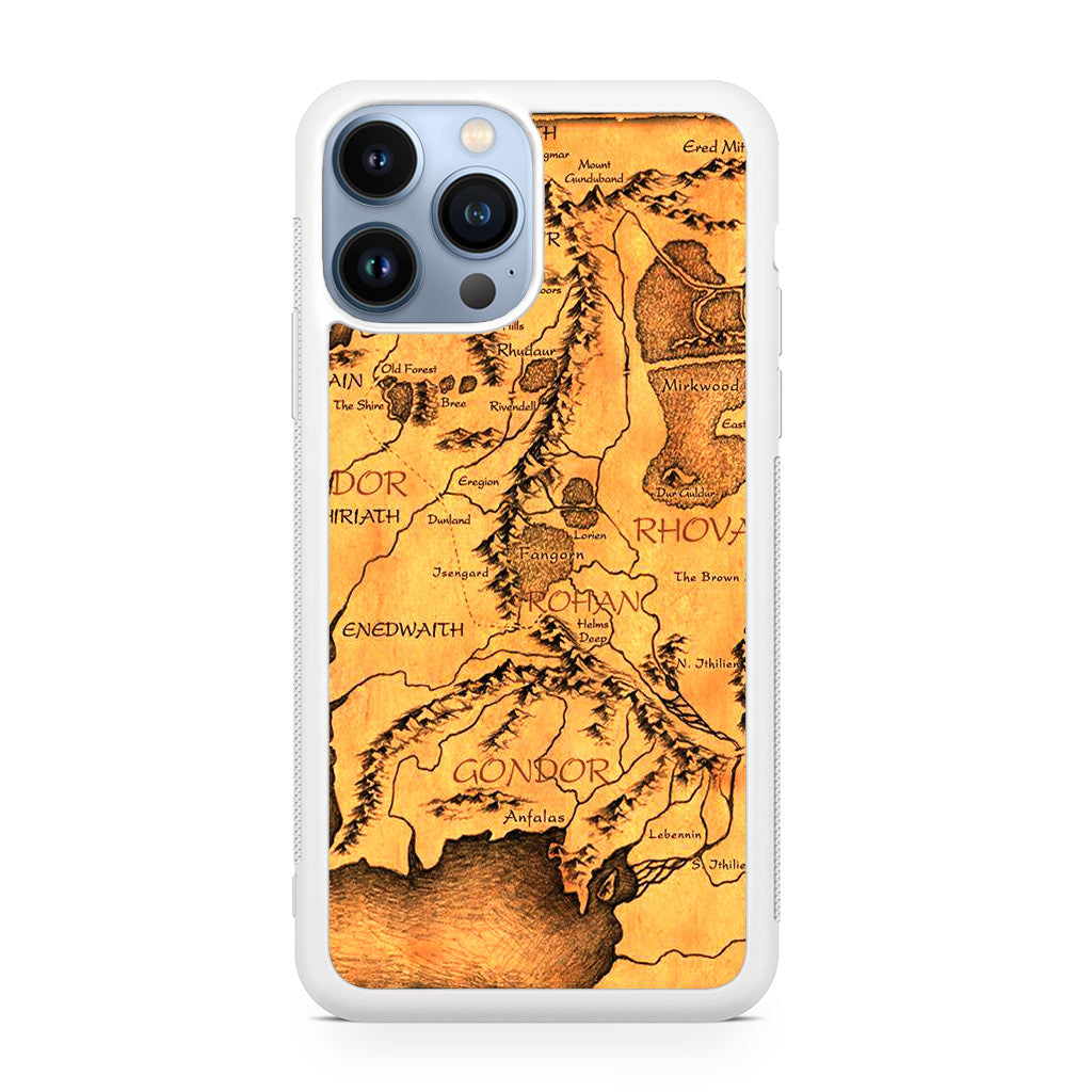 Middle Earth Map Hobbit iPhone 13 Pro / 13 Pro Max Case
