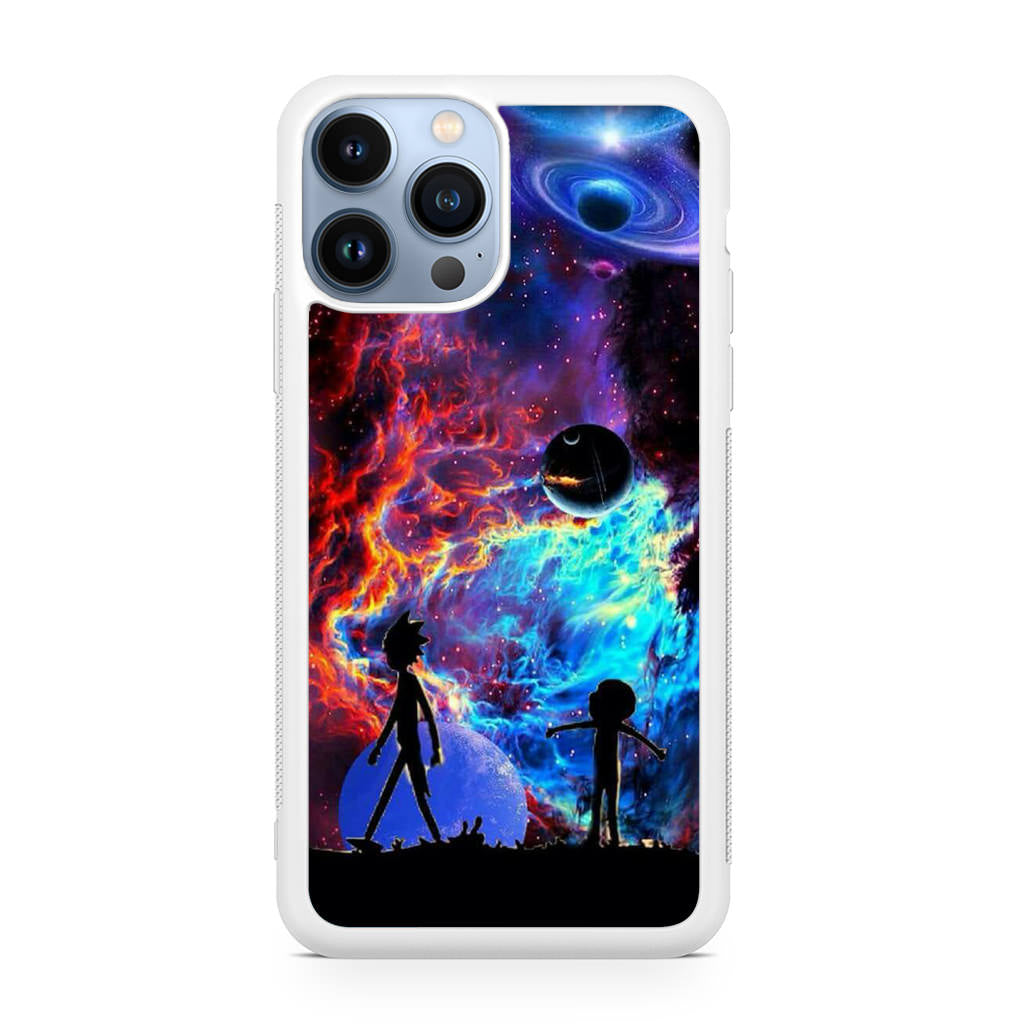 Rick And Morty Flat Galaxy iPhone 13 Pro / 13 Pro Max Case