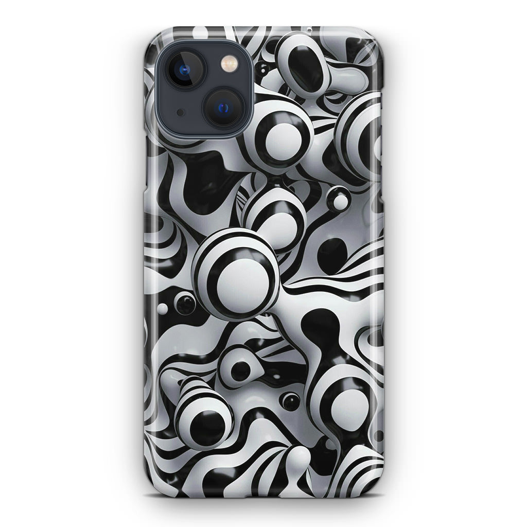 Abstract Art Black White iPhone 13 / 13 mini Case