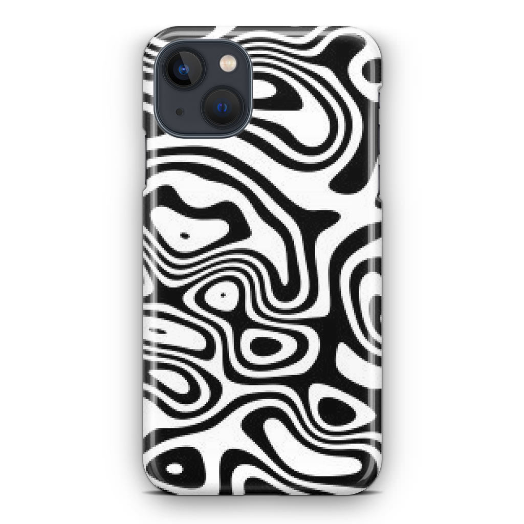 Abstract Black and White Background iPhone 13 / 13 mini Case