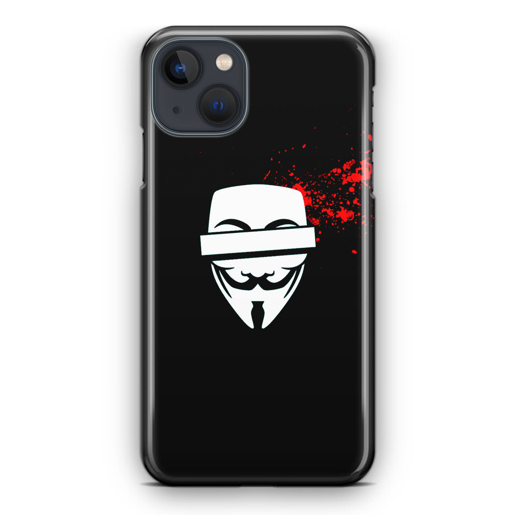 Anonymous Blood Splashes iPhone 13 / 13 mini Case