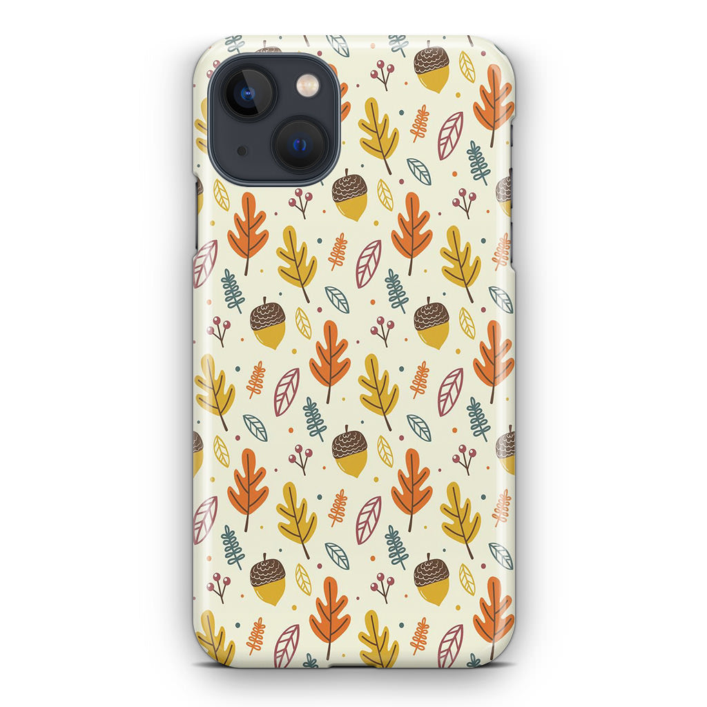 Autumn Things Pattern iPhone 13 / 13 mini Case