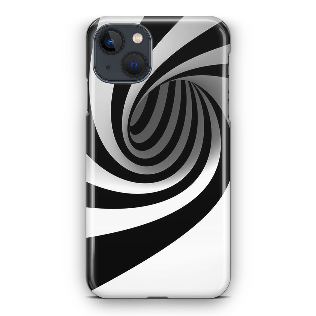 Black and White Twist iPhone 13 / 13 mini Case