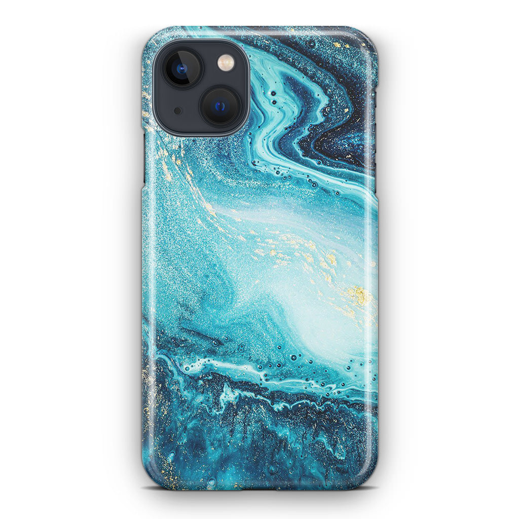 Blue Water Glitter iPhone 13 / 13 mini Case