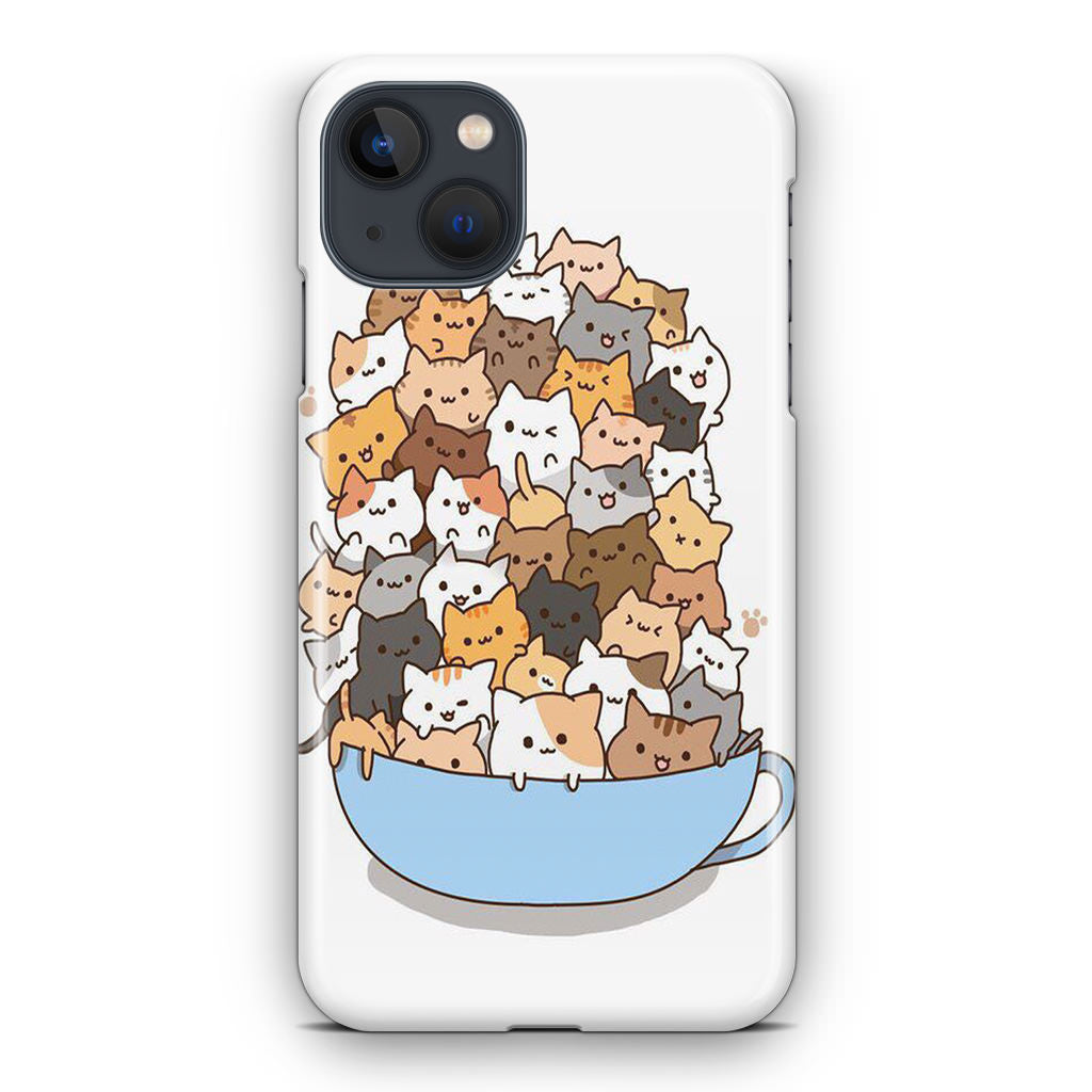 Cats on A Bowl iPhone 13 / 13 mini Case