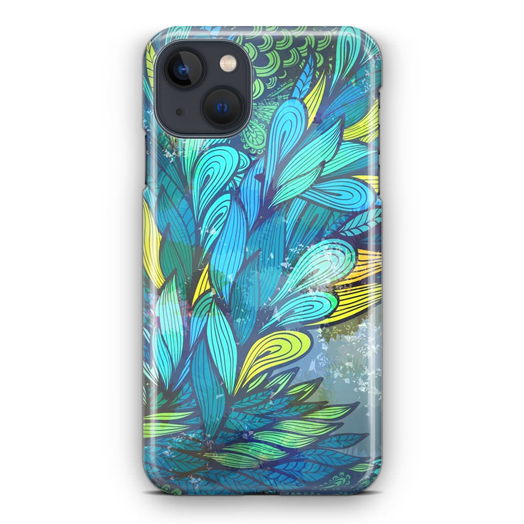 Colorful Art in Blue iPhone 13 / 13 mini Case