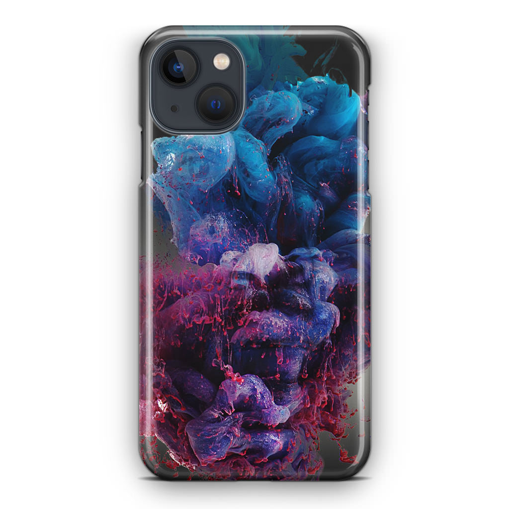 Colorful Dust Art on Black iPhone 13 / 13 mini Case