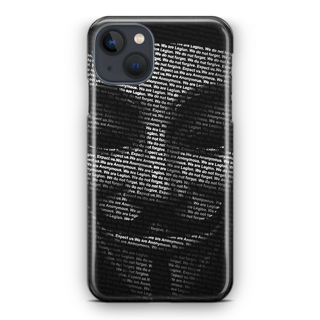 Guy Fawkes Mask Anonymous iPhone 13 / 13 mini Case
