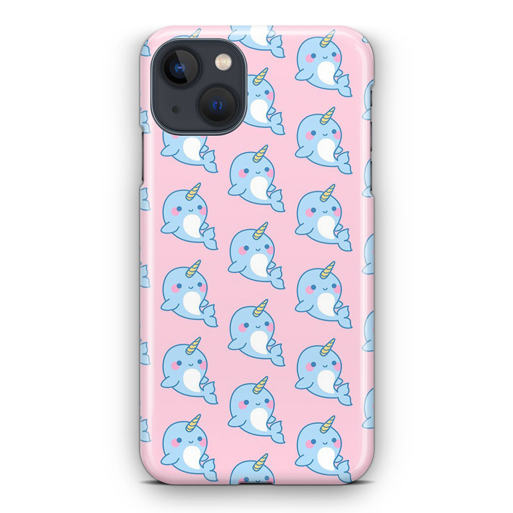 Horned Whales Pattern iPhone 13 / 13 mini Case