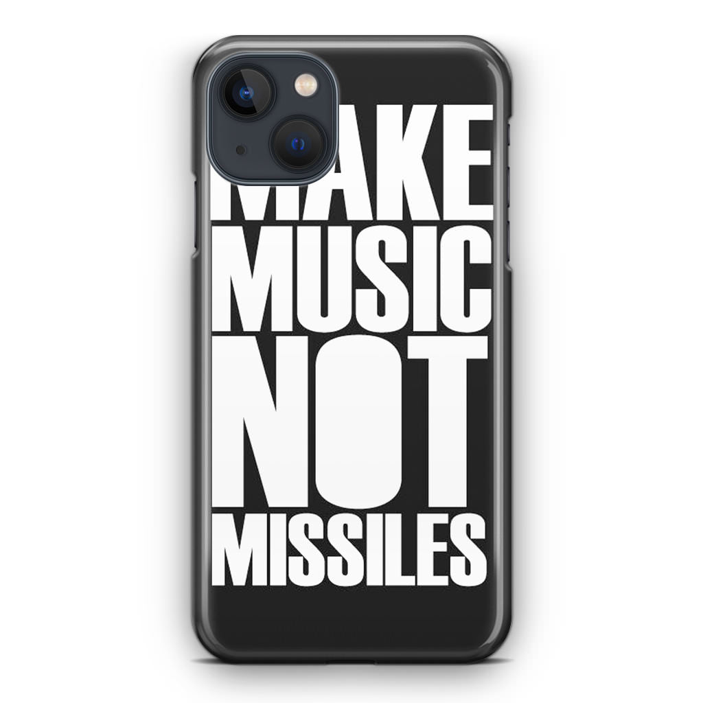 Make Music Not Missiles iPhone 13 / 13 mini Case