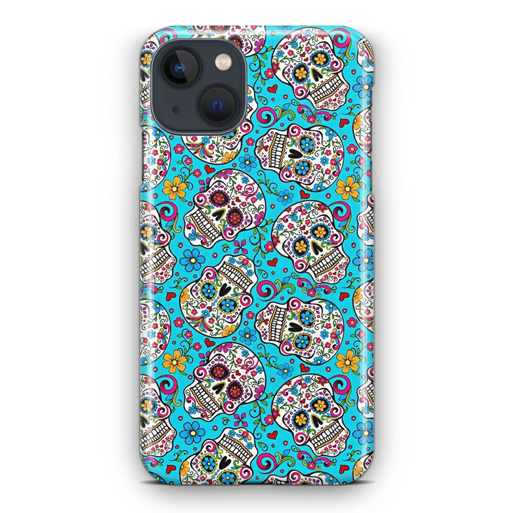 Skull Floral Sugar iPhone 13 / 13 mini Case