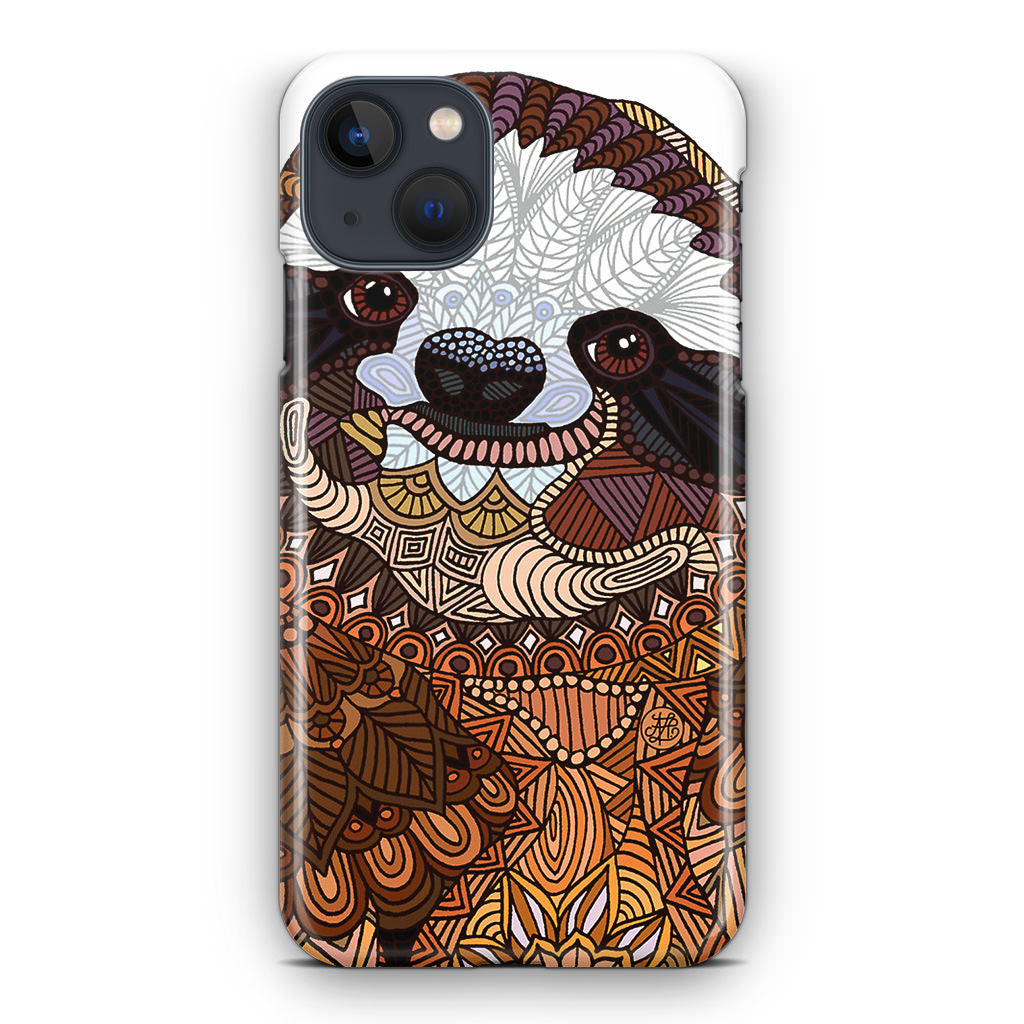 Sloth Ethnic Pattern iPhone 13 / 13 mini Case