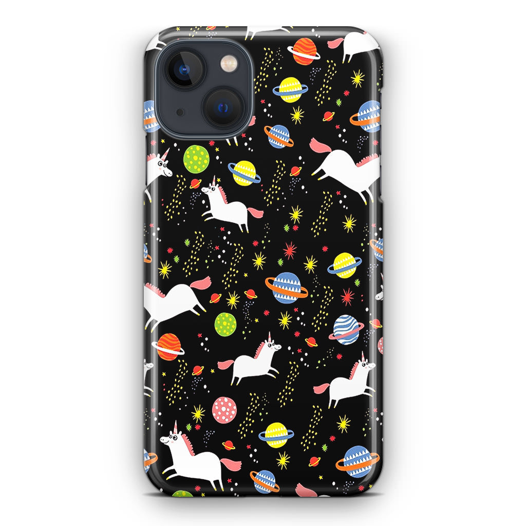 Space Unicorn Pattern iPhone 13 / 13 mini Case