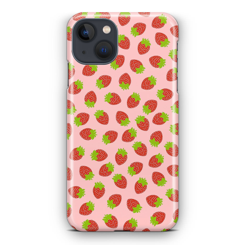 Strawberries Pattern iPhone 13 / 13 mini Case