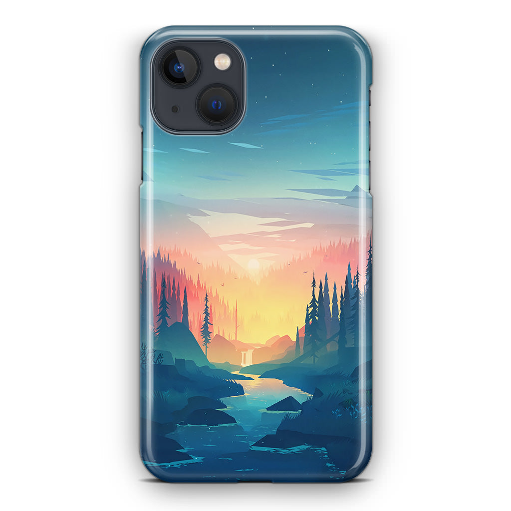 Sunset at The River iPhone 13 / 13 mini Case