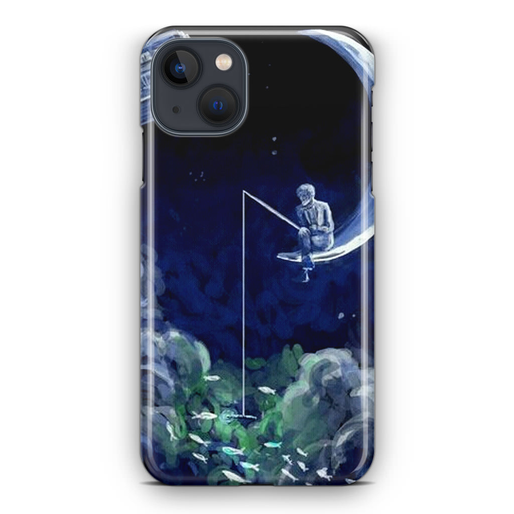 Tardis Walking To The Moon iPhone 13 / 13 mini Case