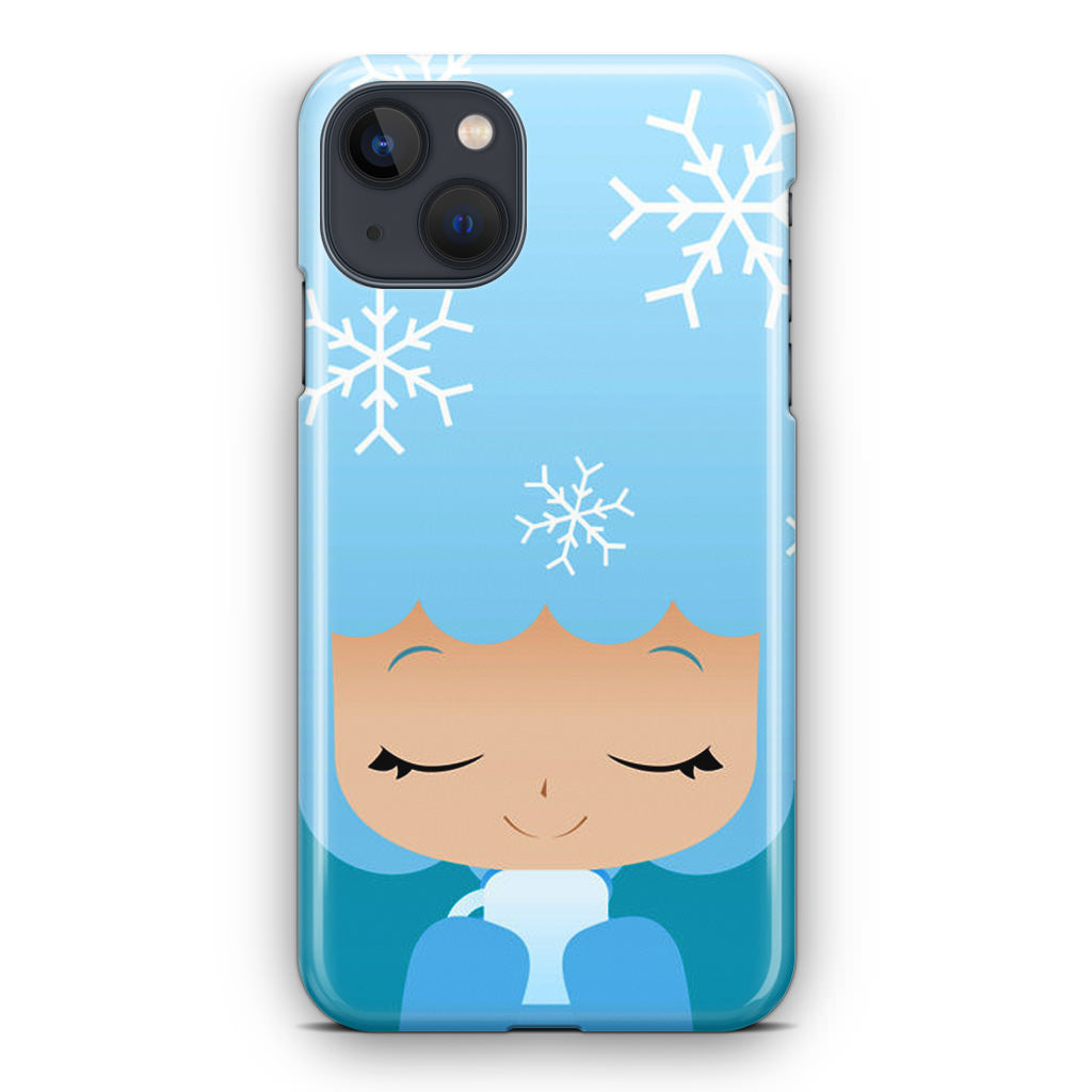 Winter Afro Girl iPhone 13 / 13 mini Case