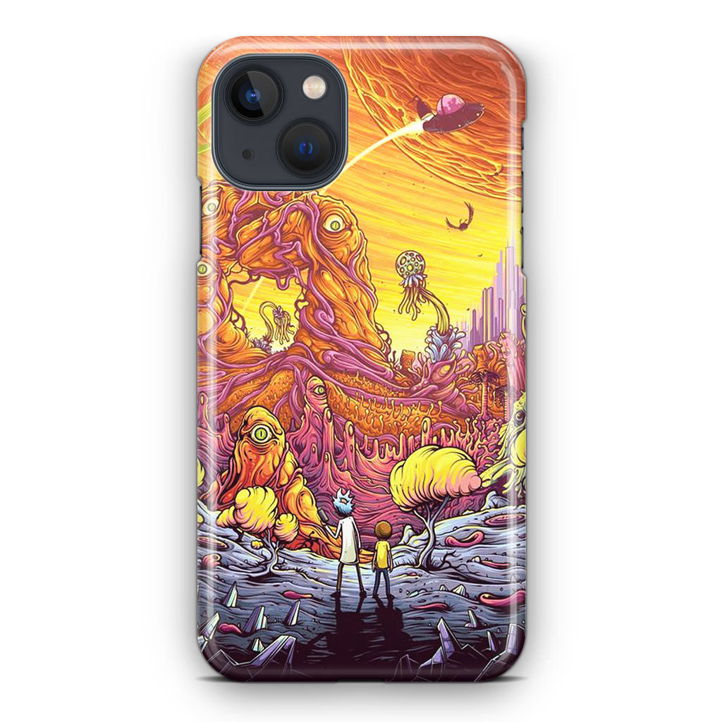 Rick And Morty Alien Planet iPhone 13 / 13 mini Case