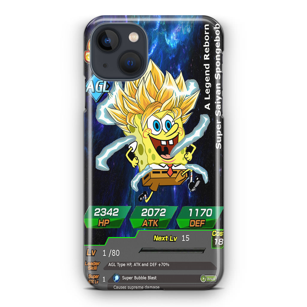 Super Saiyan Spongebob Card iPhone 13 / 13 mini Case