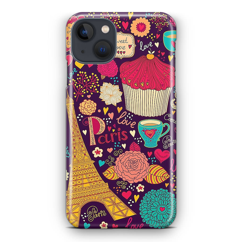 Vintage Love In Paris iPhone 13 / 13 mini Case