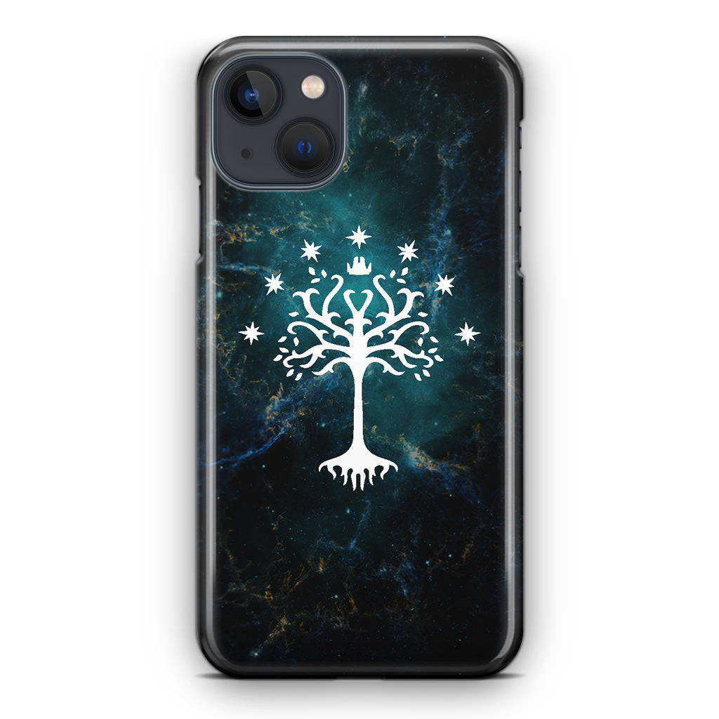 White Tree Of Gondor In Space Nebula iPhone 13 / 13 mini Case