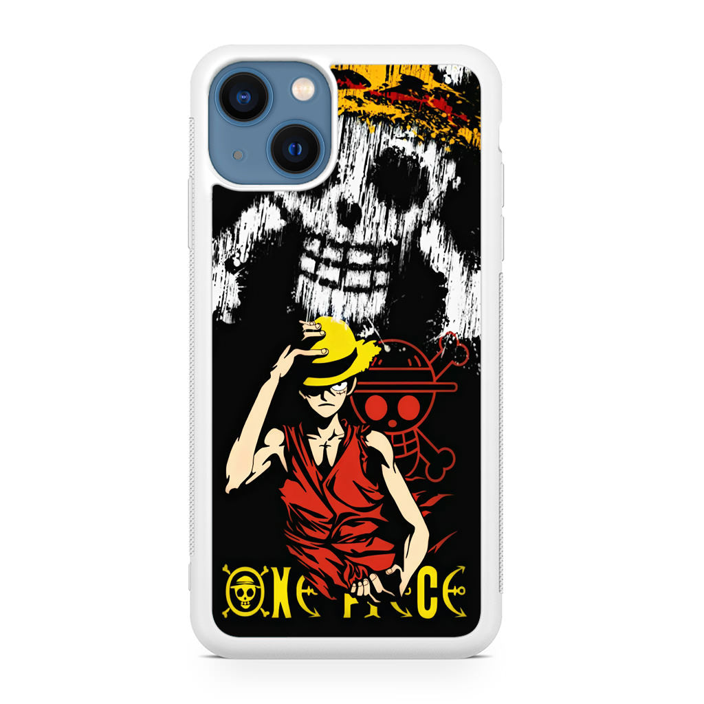 Monkey D Luffy Paint Art iPhone 13 / 13 mini Case