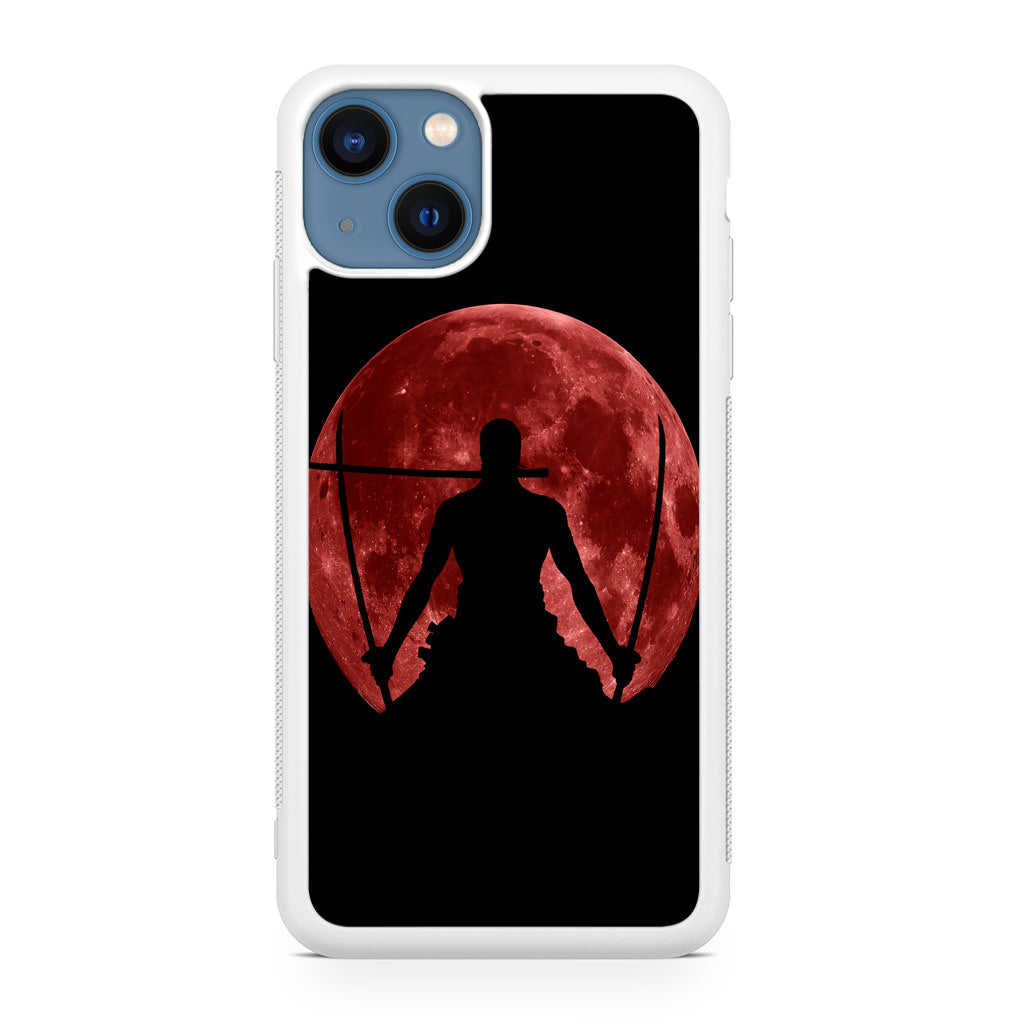 Silhouette Of Zoro In Santoryu Mode iPhone 13 / 13 mini Case