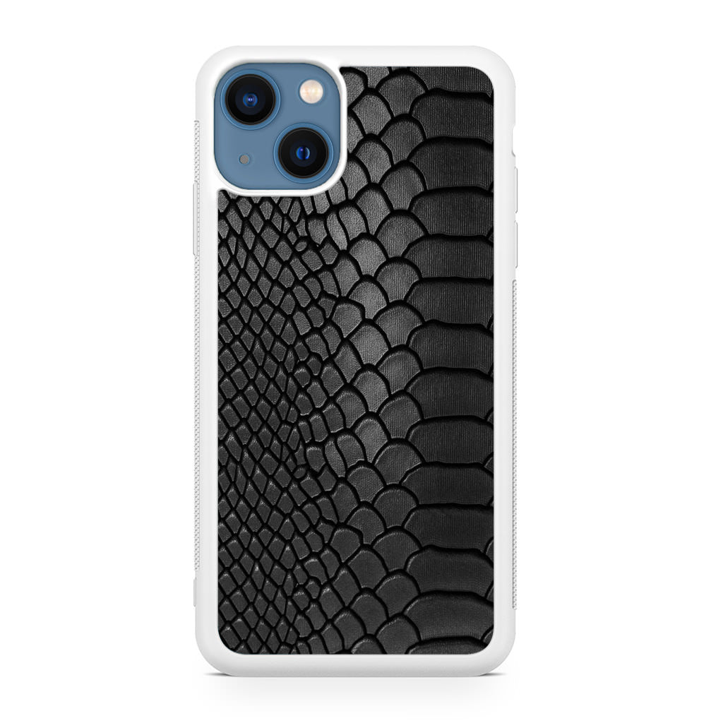 Black Snake Skin Texture iPhone 13 13 mini Case Customilo