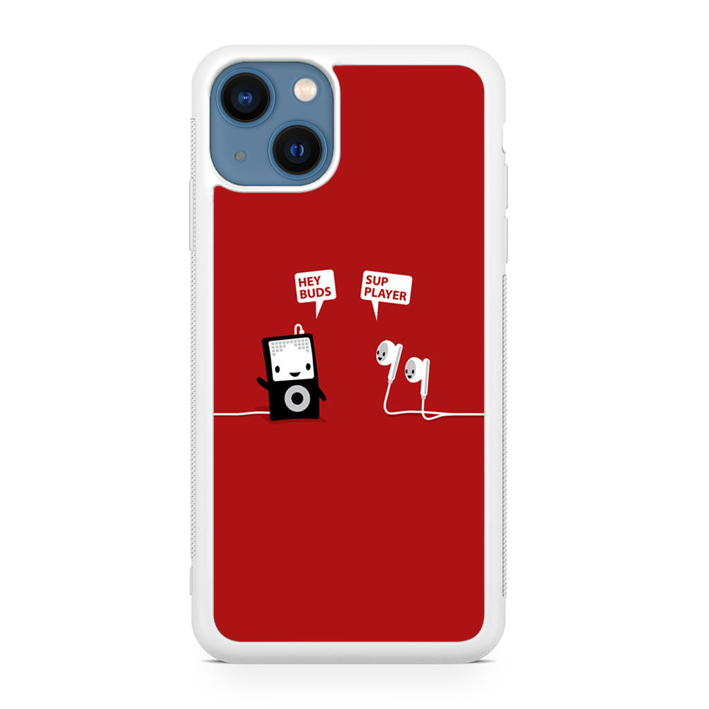 Funny Music Headphones Player Buds iPhone 13 / 13 mini Case