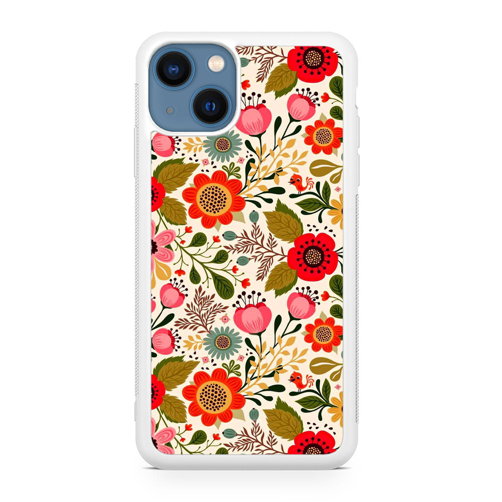 Hello Spring Pattern iPhone 13 / 13 mini Case