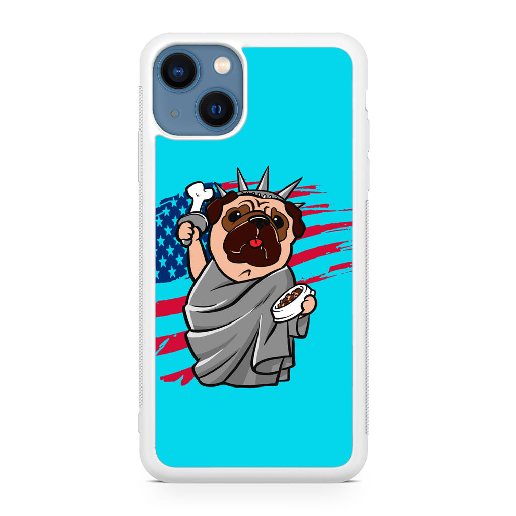 Independence Day Pug iPhone 13 / 13 mini Case