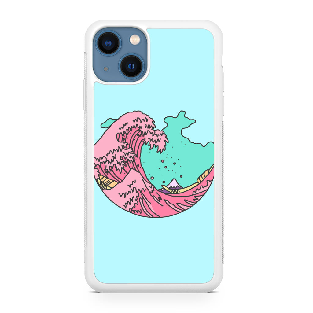 Japanese Pastel Wave iPhone 13 / 13 mini Case