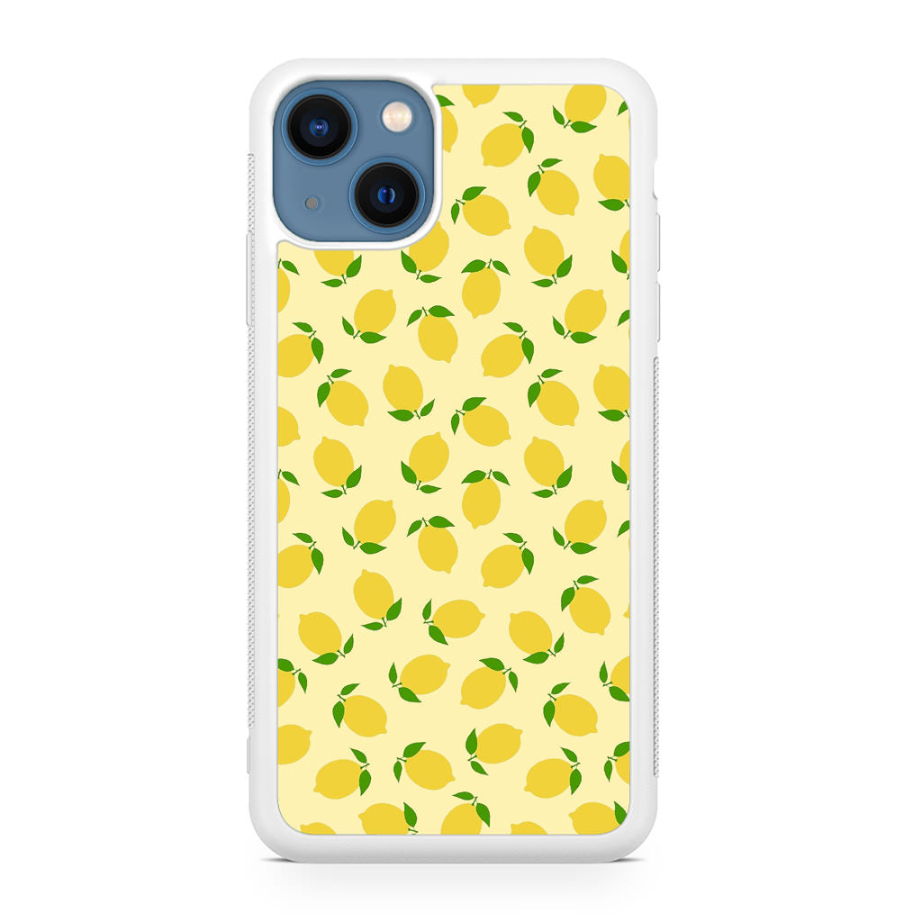 Lemons Fruit Pattern iPhone 13 / 13 mini Case