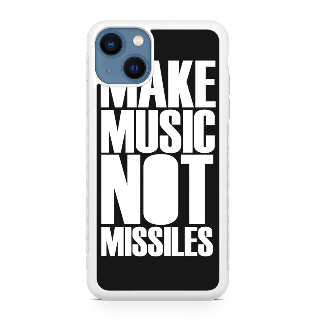 Make Music Not Missiles iPhone 13 / 13 mini Case
