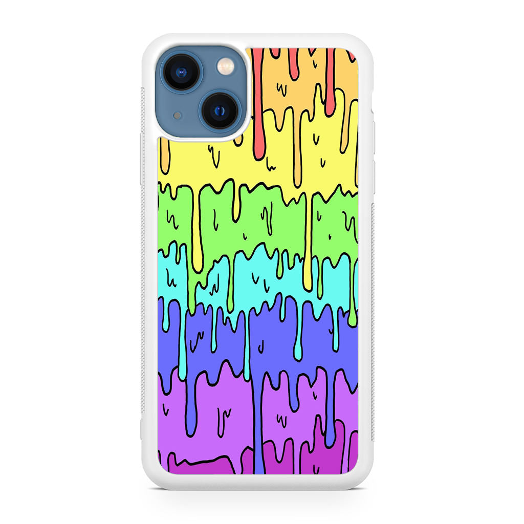 Pastel Kawaii Melting Rainbow iPhone 13 / 13 mini Case