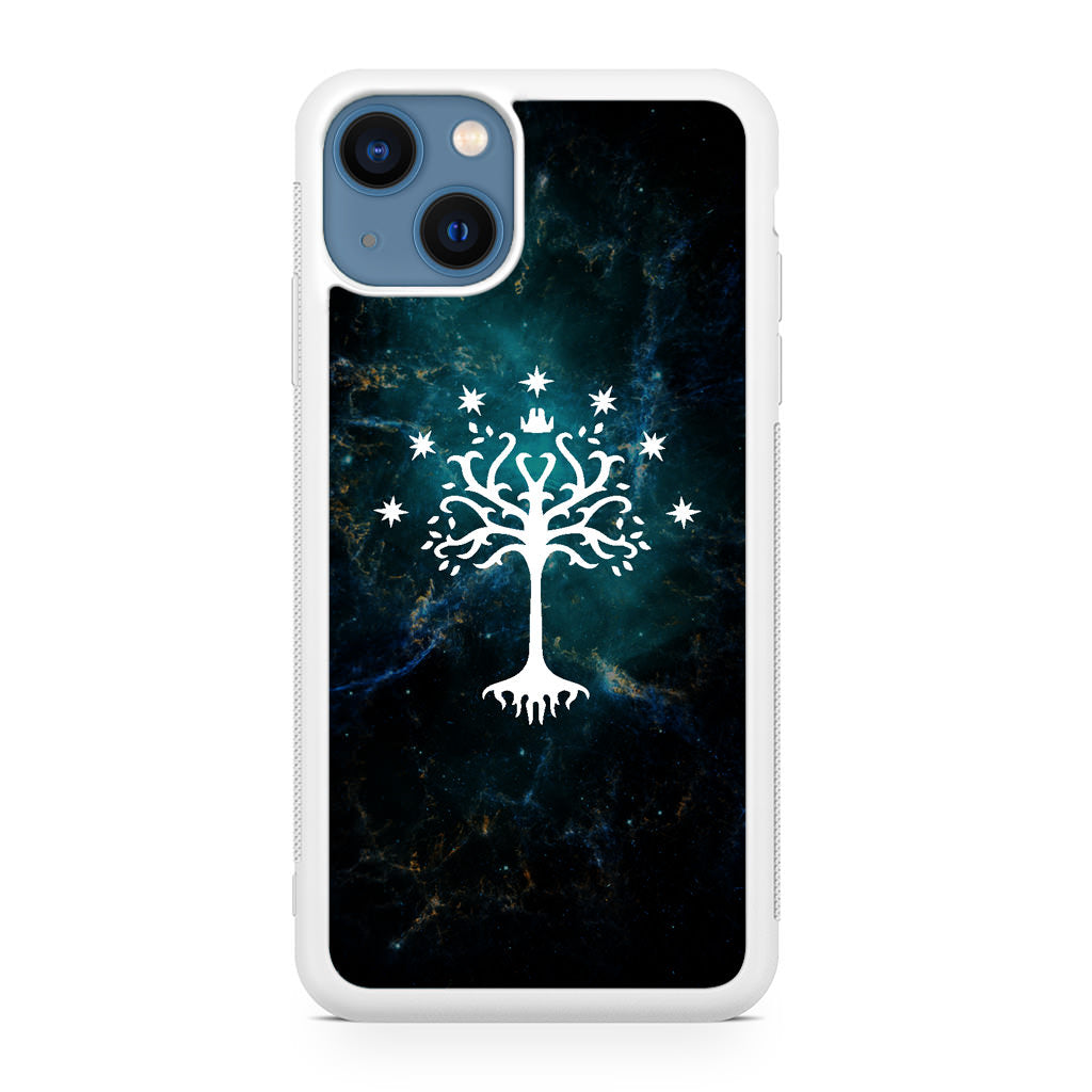 White Tree Of Gondor In Space Nebula iPhone 13 / 13 mini Case