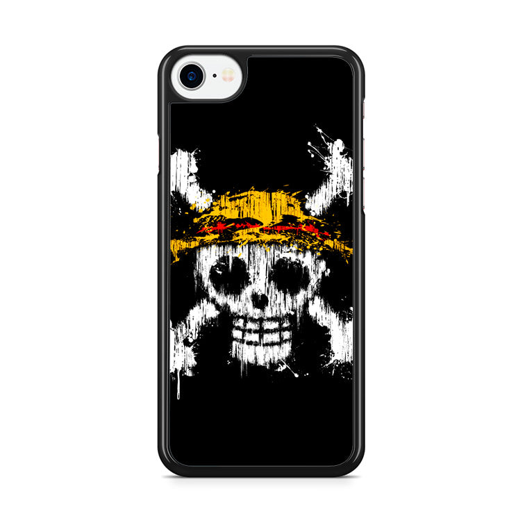 Straw Hat Pirate Logo Paint iPhone 8 Case