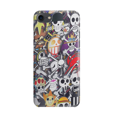 All Pirate Symbols One Piece iPhone 8 Case