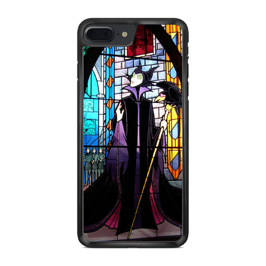 Maleficent Sleeping Beauty Glass Art iPhone 8 Plus Case