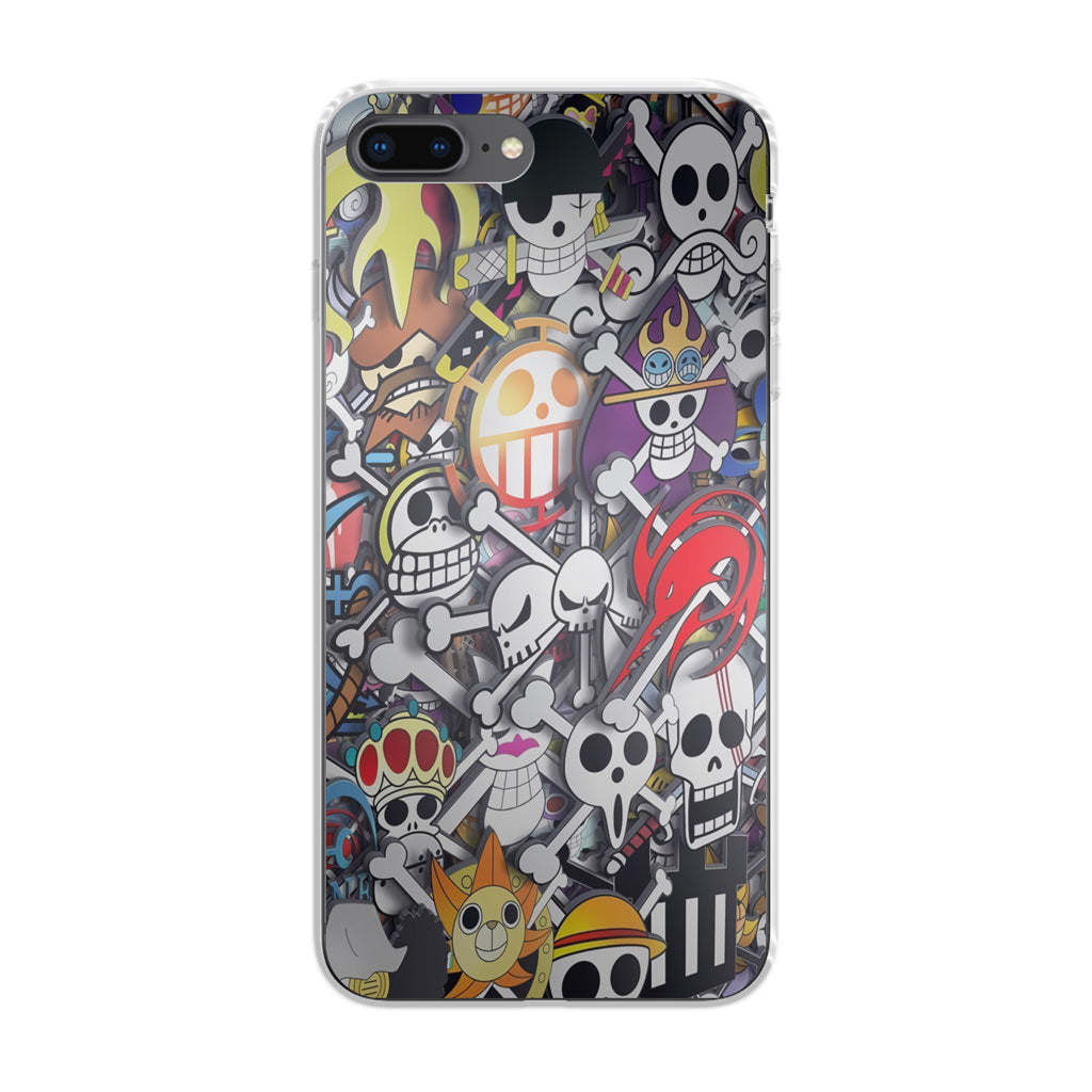 All Pirate Symbols One Piece iPhone 8 Plus Case