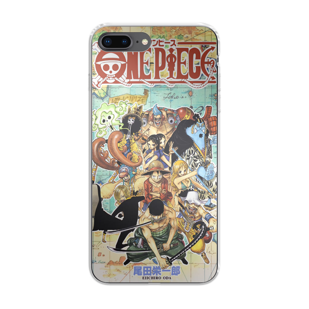 One Piece Comic Straw Hat Pirate iPhone 8 Plus Case