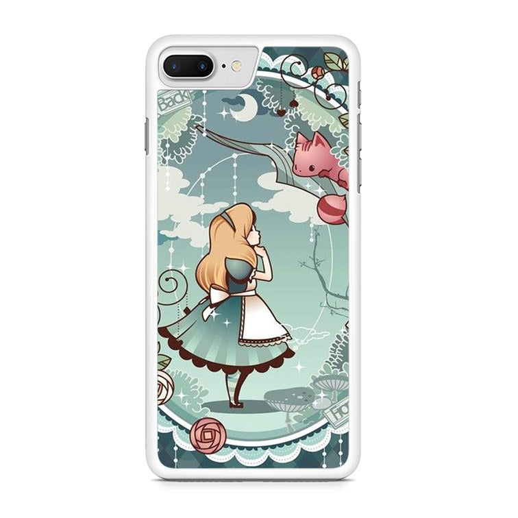 Alice And Cheshire Cat Poster iPhone 8 Plus Case