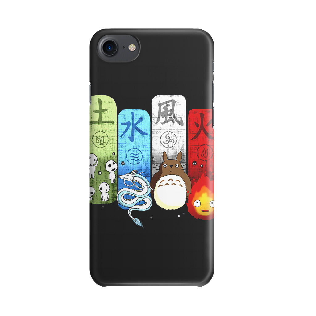 Ghibli Elemental Charms iPhone 8 Case