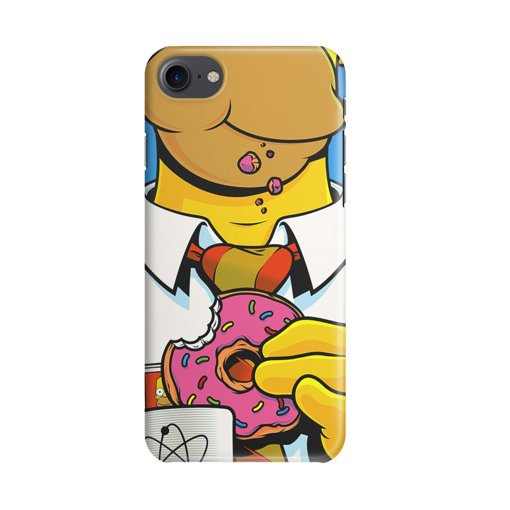 Homer Eats Donut iPhone 8 Case