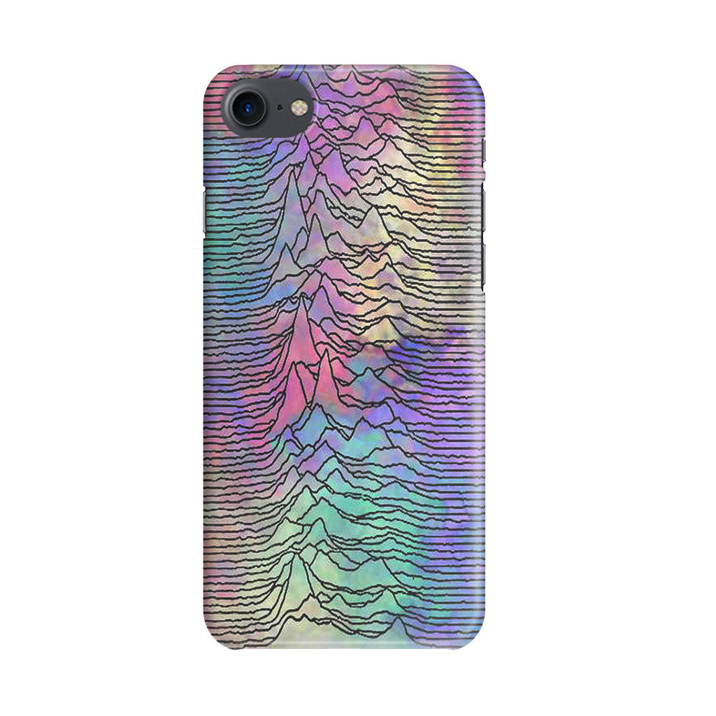 Joy Division Unknown Pleasures Colorful iPhone 8 Case