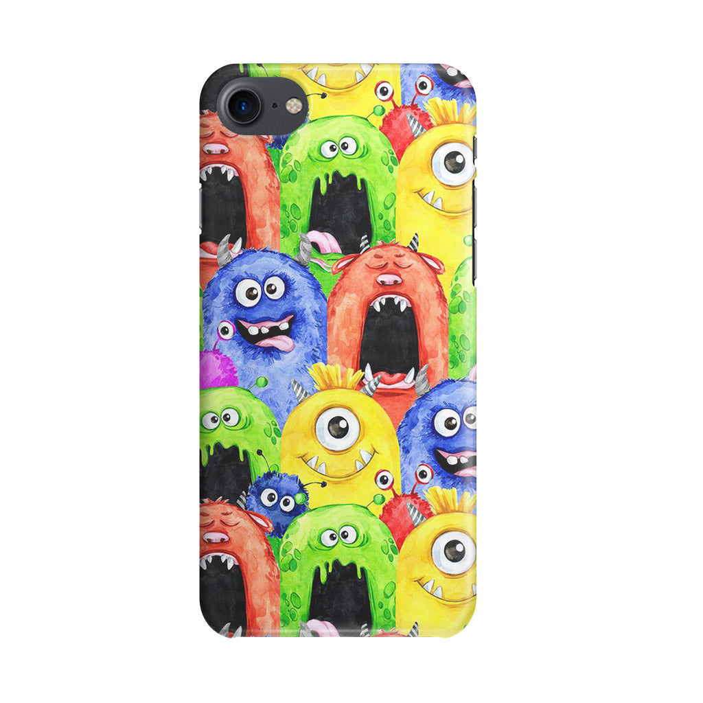 Monster Watercolor Art iPhone 8 Case