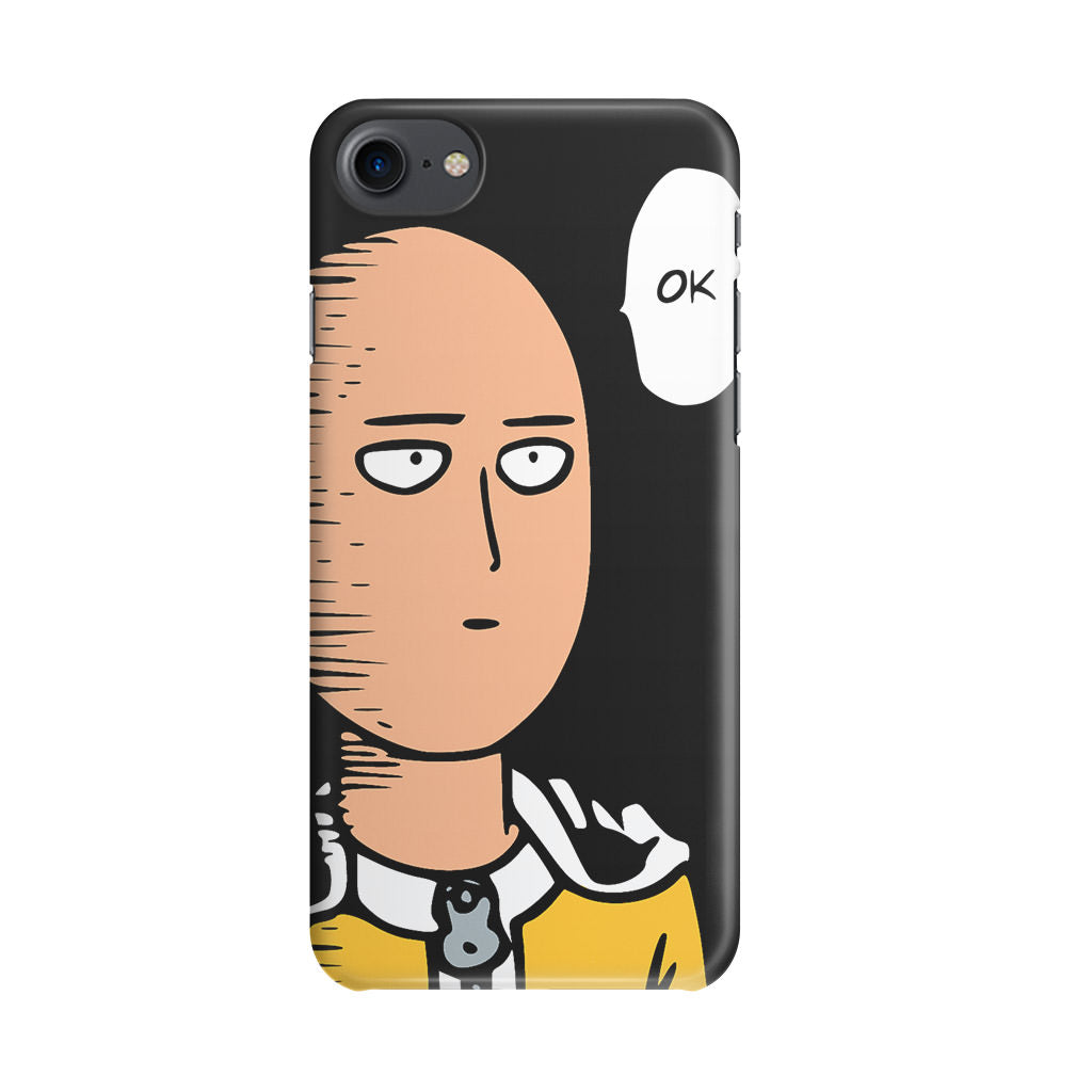 Saitama Poker Face iPhone 7 Case